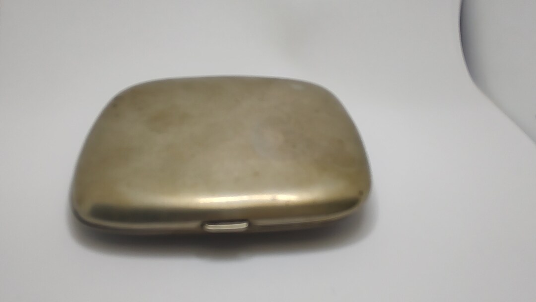 Vintage Signed Alpacca Tobacco Case,alpacca Cigarette Box
