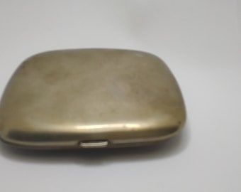 Vintage Signed Alpacca Tobacco Case,alpacca Cigarette Box