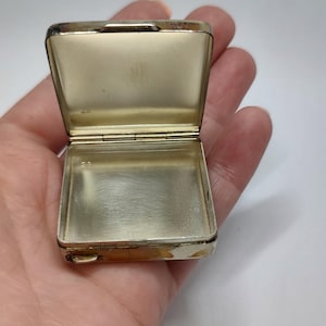 Antique 800 Solid Silver Pill Box: Hallmarked Snuff Box