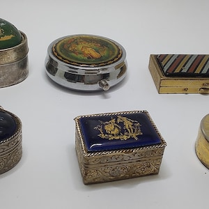 Choose your pill box,vintage metal pill box