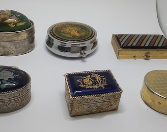 Choose your pill box,vintage metal pill box
