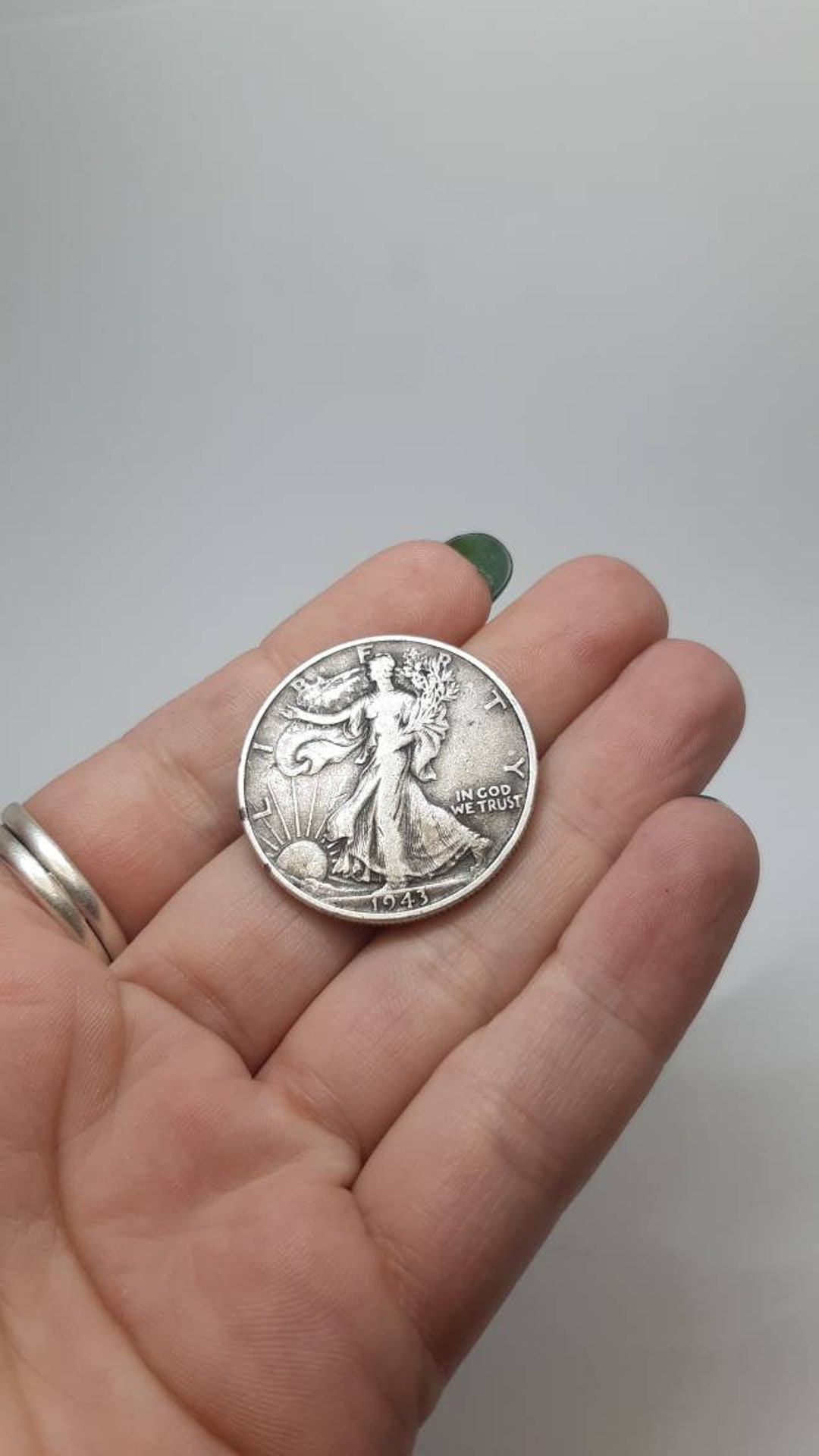 1943 Half Dollar Walking Liberty silver coin Etsy 日本