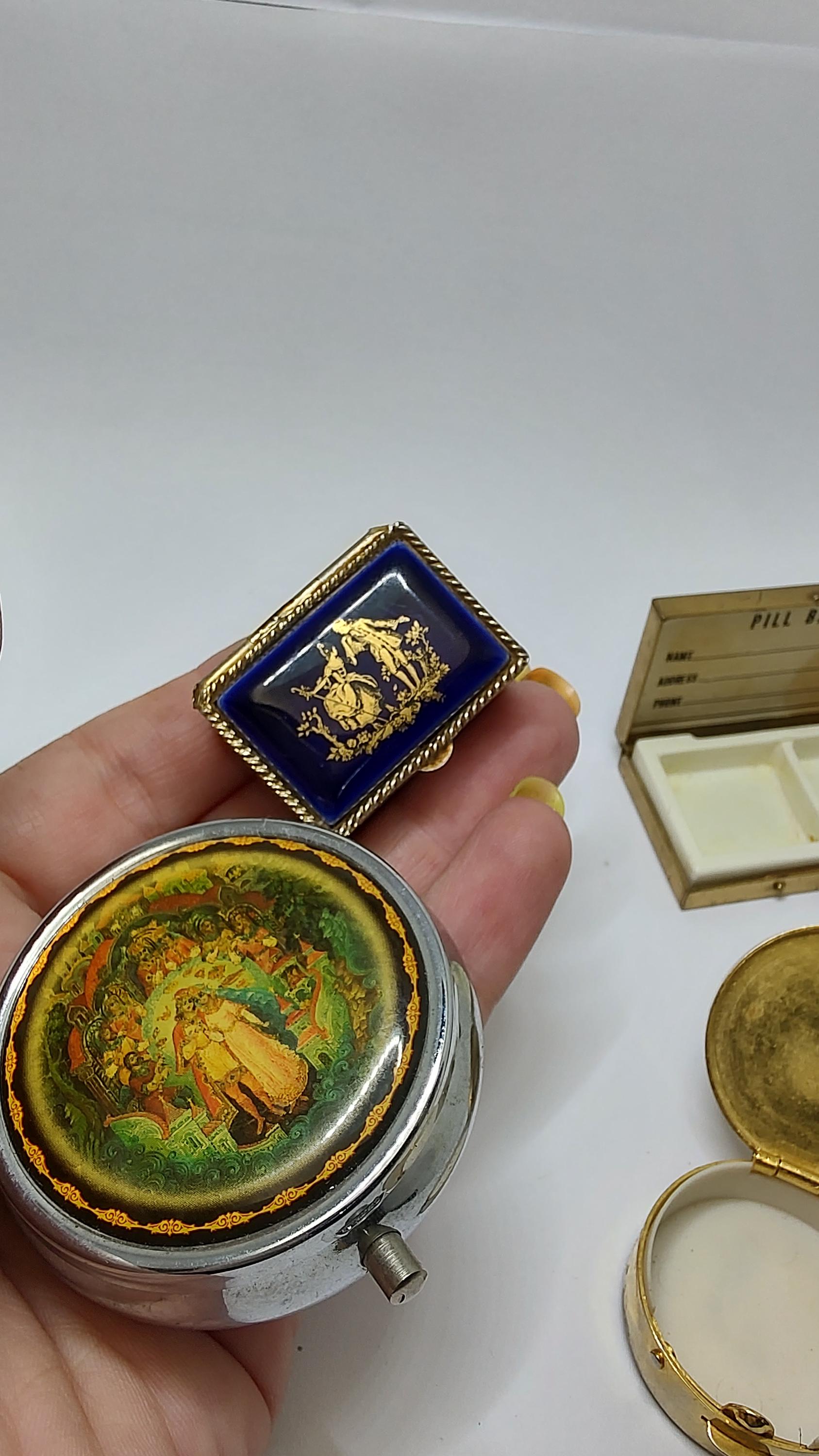 Choose Your Pill Box,vintage Metal Pill Box - Etsy