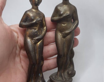 Pair Antique Bronze Aphrodite sculpture,Venus bronze statue
