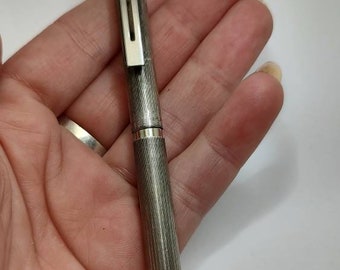 Stylo Plume Sheaffer Targa En Argent Massif 925 - Finition Lignée, Occasion De Prestige