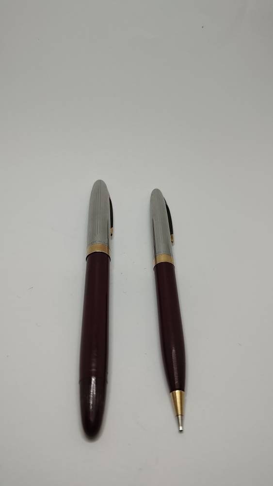 Stylo Plume Vintage SHEAFFER'S Or 14K Avec Crayons Et Boîte D'origine - Plume Medium