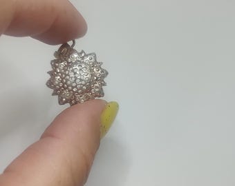 Vintage Sun wisiorek ze srebra próby 925