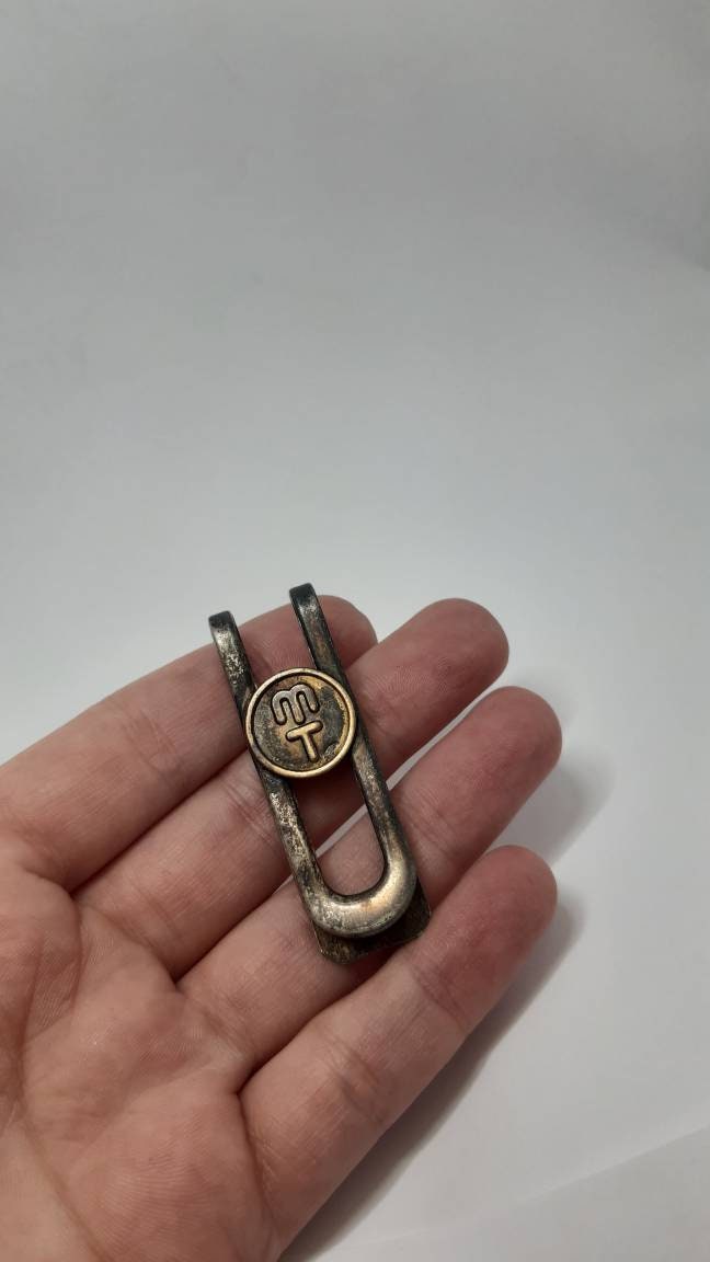 Antique 800 Silver Paper Clip,vintage Sterling Silver Money
