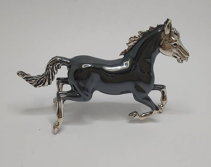 Vintage Italian Designer 800 Solid Silver Horse Figurine Sterling