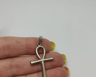 Egypyian Ankh Sterling silver cross pendant
