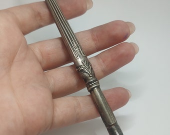 Antique Silver dip in ink pen 19th century silver DIP nib PEN Hallmarked