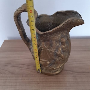 19 Century Heavy Bronze Cup, Old wine cup,Art Nouveau massive Bronze Cup,Large Bronze Cup