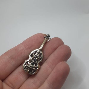 Antique 800 silver musical instrument Miniature