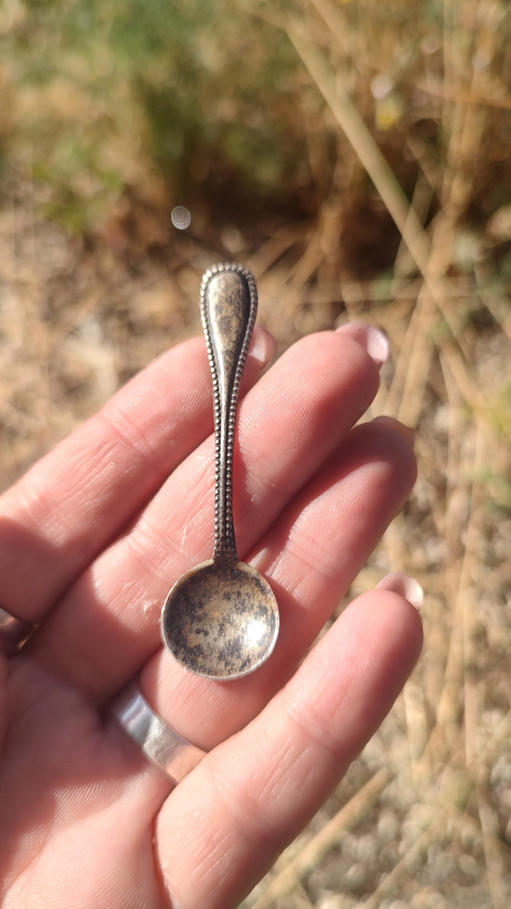 Antique .800 Silver Baby Spoon - Patina Finish - Etsy