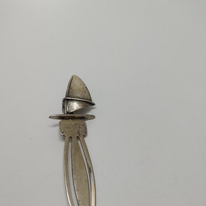 Vintage bookmark hallmarked 925 sterling silver windsurf Bookmark,vintage solid silver bookmark,sailor gift