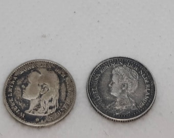 1903年 オランダ 10セント銀貨 - AUグレード/状態 - ウィルヘルミナ1世
