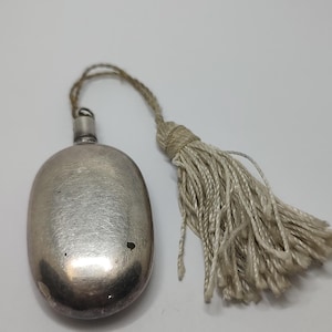 Antique hallmarked 800 silver Mini Perfume  Bottle