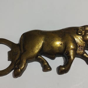 Vintage  Bottle opener, Bull Design beer opener,Rare italian Mod Dep Bottle Opener Brass Sculpture Bar Decor Restaurant Farmhouse