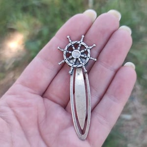 Sterling silver Timone Bookmark,vintage solid silver bookmark,sailor gift,sterling silver bookmark
