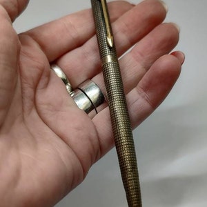 Vintage Parker 925 Sterling Silver Pen – Made in USA, Collectible Silver Cap & Barrel Fountain Pen, Time Patina, Working Condition