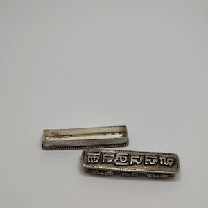 Rare Egyptian Sterling Silver Snuff Box: Vintage Pill Box