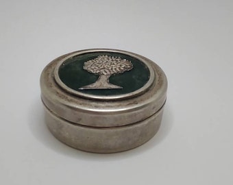 Tiffany & Co Milk Can Pill Box Case Trinket Container Silver Love