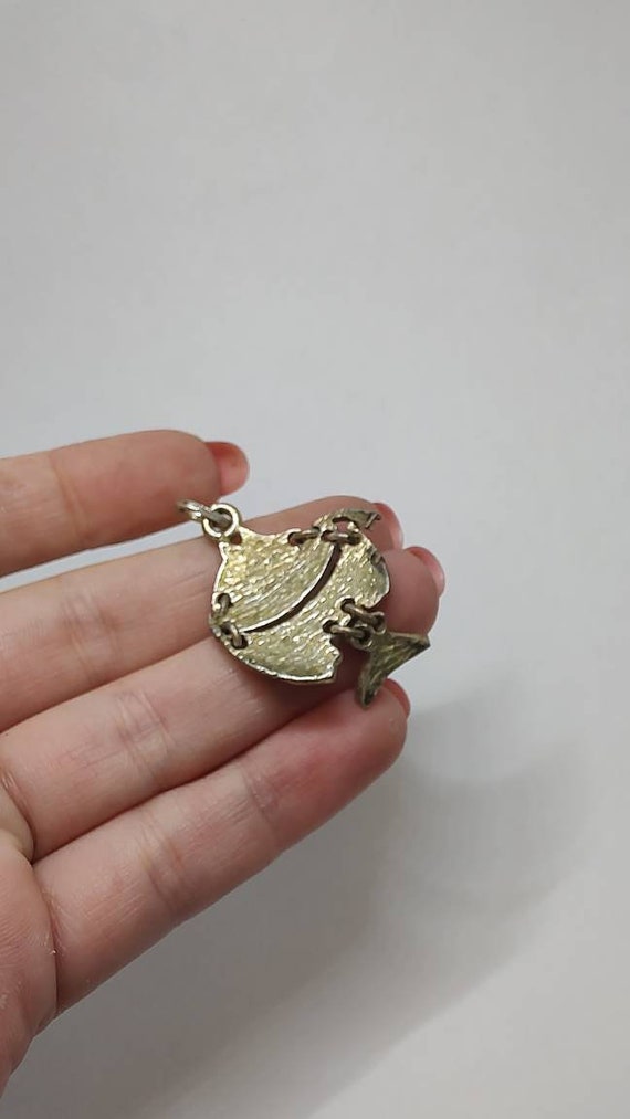 Vintage tropical fish Solid silver articulated Fi… - image 5