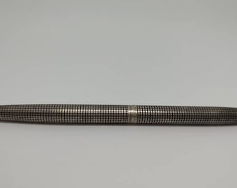 PARKER 万年筆 STERLING CAP&BARREL U.S.A Parker Sterling Silver Cap & Barrel 18k Gold Nib Fountain