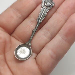 Antique hallmarked small Solid Silver Spoon