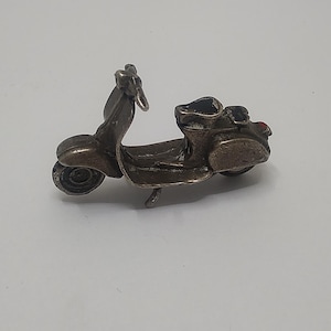 Vintage 800 Silver Miniature Scooter