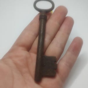 Authentic Vintage Metal Key: 19th Century Castle Gate