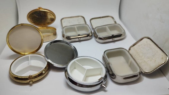 Choose Your Pill Box,vintage Metal Pill Box - Etsy