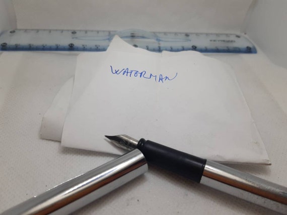 WATERMAN MADE IN FRANCE 万年筆　fountain pen Waterman Carene L'Essence du Bleu Fountain Pen in Metal