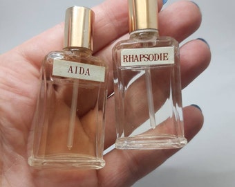 Mini perfumes set,Aida and Rhapsodie vintage perfume