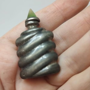 Vintage solid silver Mini Perfume  Bottle,Sterling silver perfume Bottle