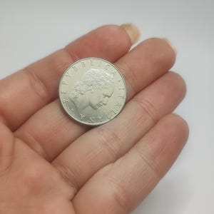 Vintage Italy 1977 50 lire coin, Italian Republic,Volcano coin,Rare coin,48years old,48th birthday, collectible coin