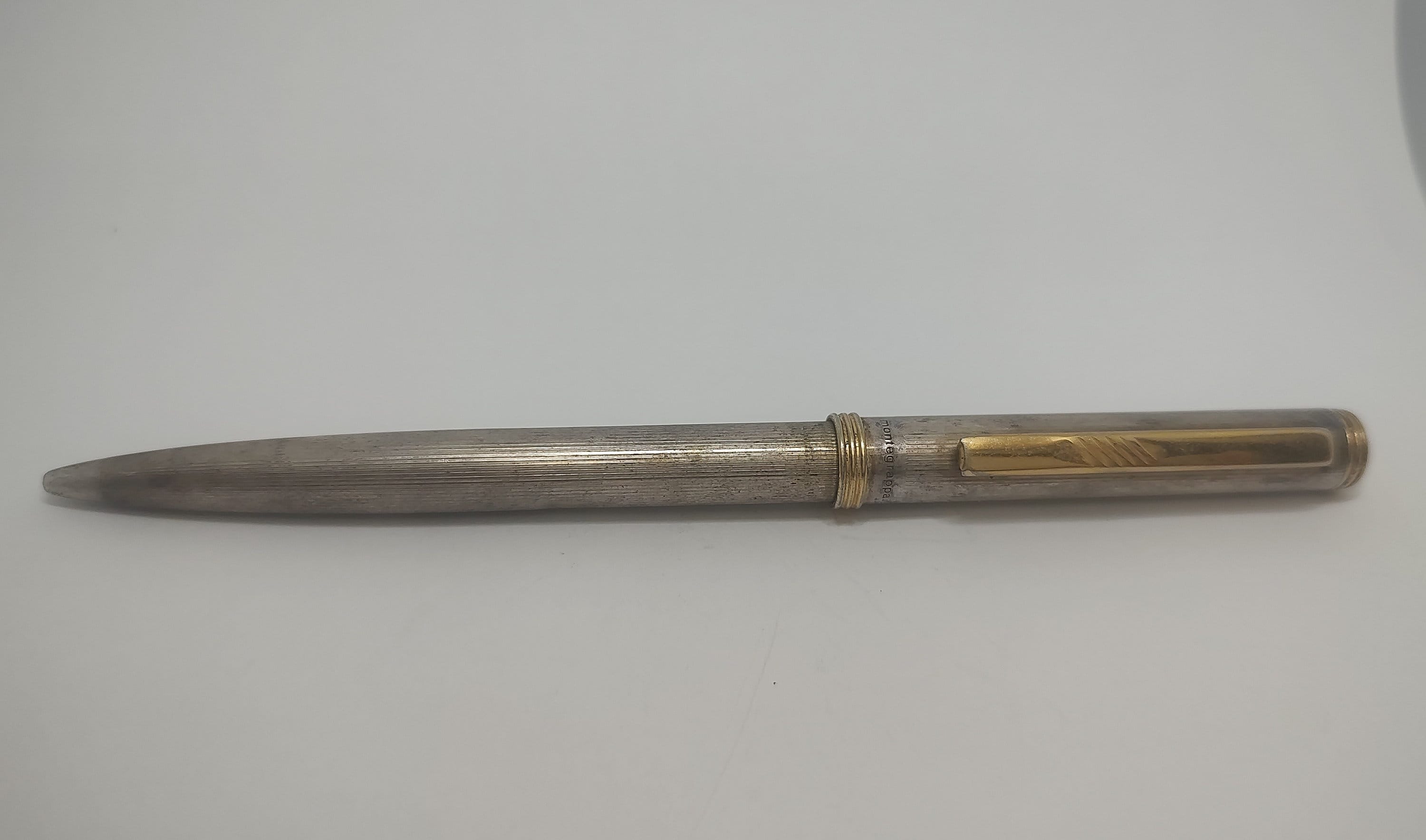 Stylo Bille Montegrappa En Argent Sterling 925 – Vintage, Rechargeable, Occasion