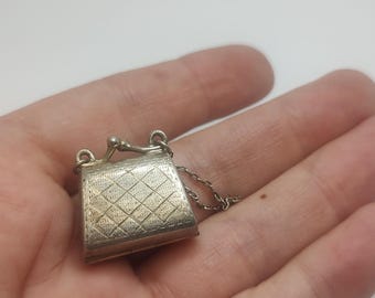 Vintage sterling silver purse locket