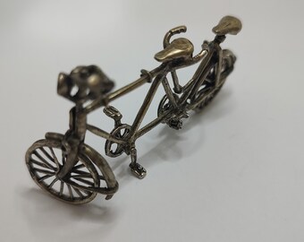 ミニチュア　2人乗り自転車 ヴィンテージ800シルバー2人乗り自転車ミニチュア - Etsy 日本