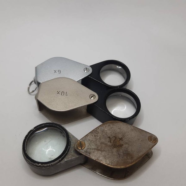 Choose your loupe,german magnifing glass,vintage loupes