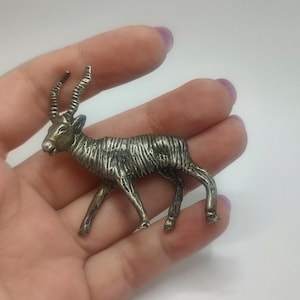 Antique designer 800 silver Stag deer,collectable 800 solid silver stag deer figure