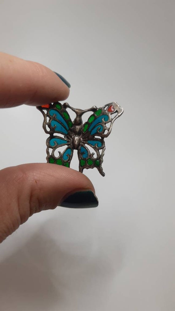 Vintage Solid Silver Butterfly ,sterling Silver Butterfly