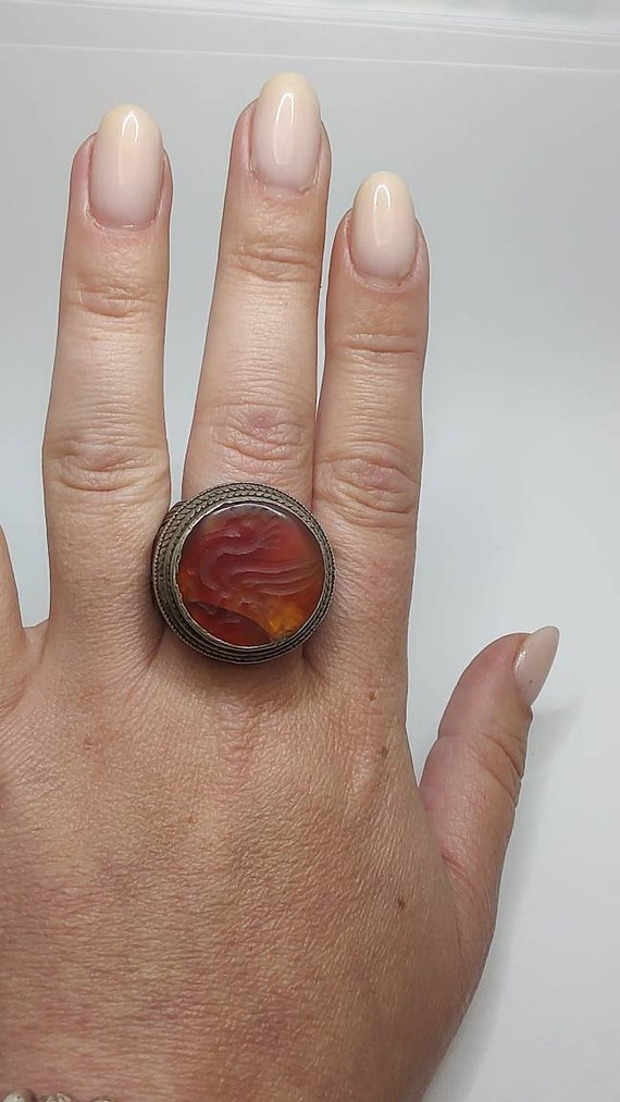 Heroic Antique 18ct Gold Carnelian Intaglio Signet Ring – Fetheray