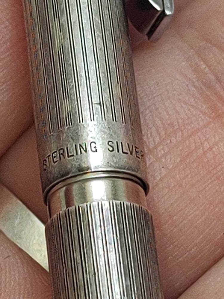 SHEAFFER585 14k 万年sterlingシルバー　VINTAGE Buy sheaffer imperial sterling silver fountain pen with 14K