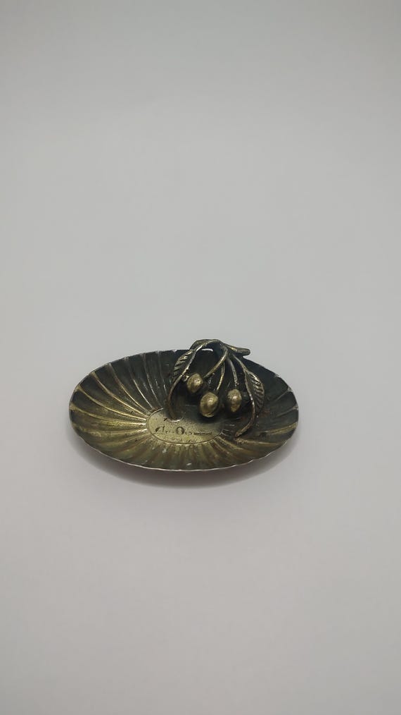 Vintage Italian Silver Shell Tray: Collectible Object D'Art