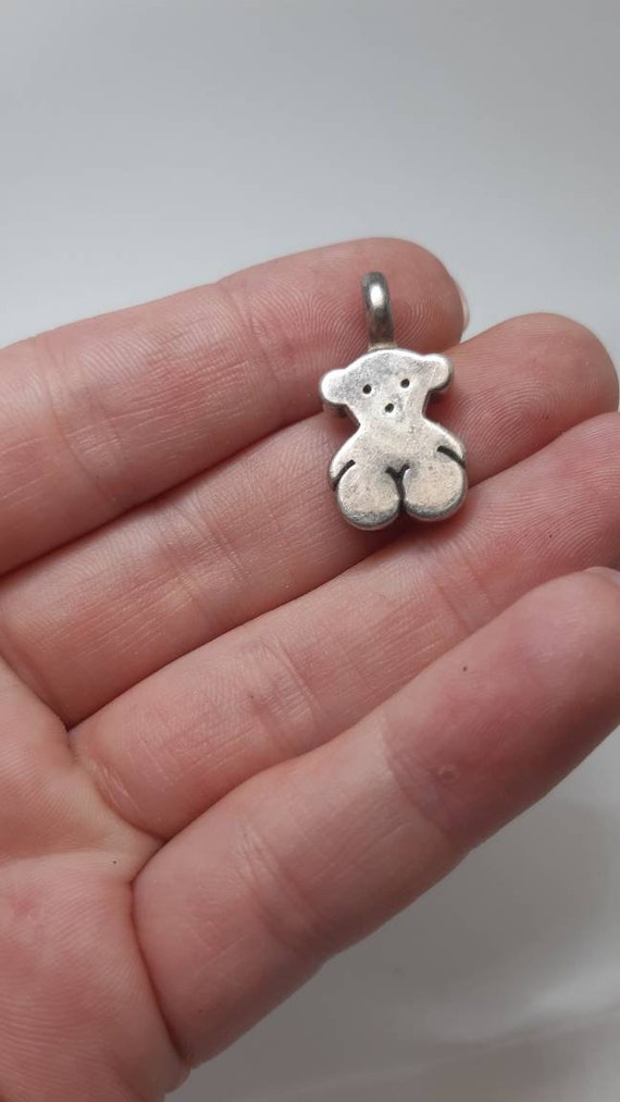 Tous Teddy Bear Sterling Silver Pendant/charm - Etsy Sweden