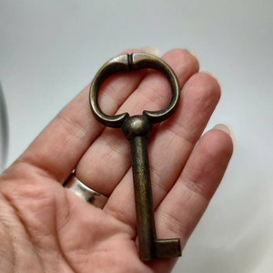 Vintage  brass ornate key,collectable key,pendant brass key