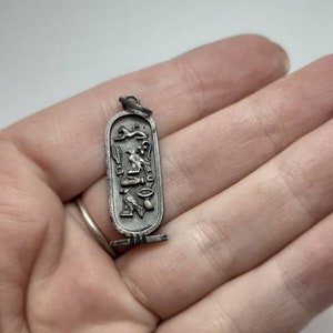 Vintage Egyptian silver pergament pendant,Sterling Silver Pergament Pendant, Vintage Egyptian Necklace, Egyptian Jewelry,Unique Gift For Her