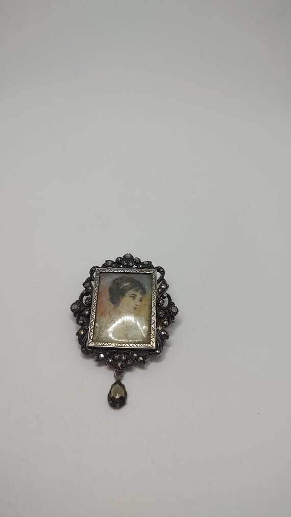 Broche Ancienne Art Déco Argent Massif 925 - Marcassite, Créateur