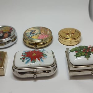 Choose your pill box,vintage metal pill box